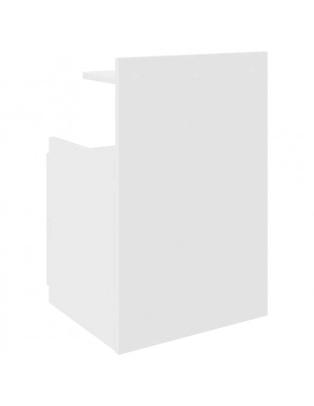 Comodino con 2 Cassetti Bianco 40x36,5x62 cm