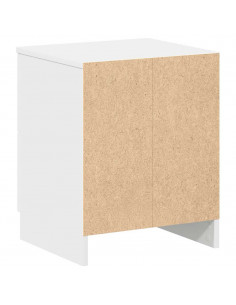 Comodino con 2 Cassetti Bianco 40x36x50 cm