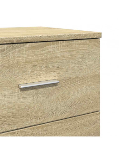 Comodino con 2 Cassetti Rovere Sonoma 40x36x50 cm