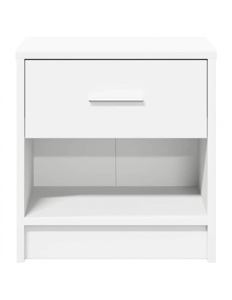 Comodino con Cassetto Bianco 39x28x41 cm