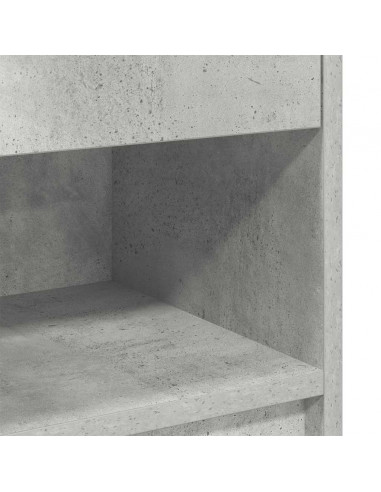 Comodino con Cassetto Grigio Cemento 39x28x41 cm