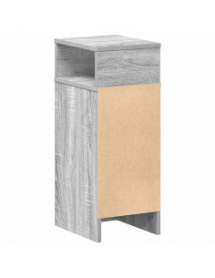 Comodino con Cassetto Grigio Sonoma 25x31x66 cm