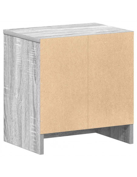 Comodino con Cassetto Grigio Sonoma 39x28x41 cm