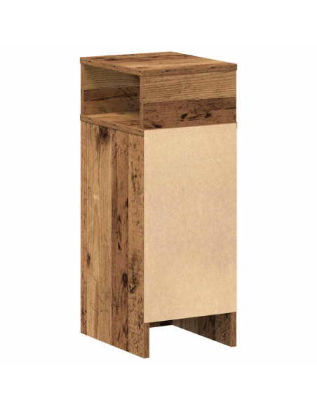 Comodino con Cassetto Legno Antico 25x31x66 cm