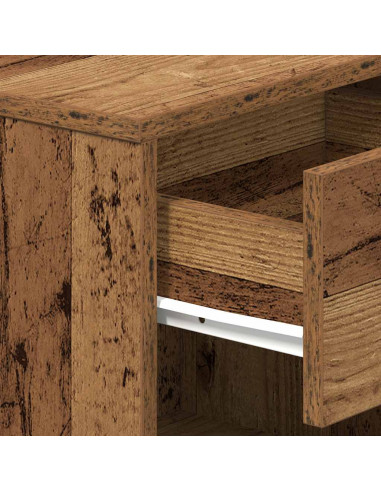Comodino con Cassetto Legno Antico 39x28x41 cm