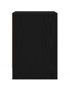 Comodino con Cassetto Nero 39x28x41 cm