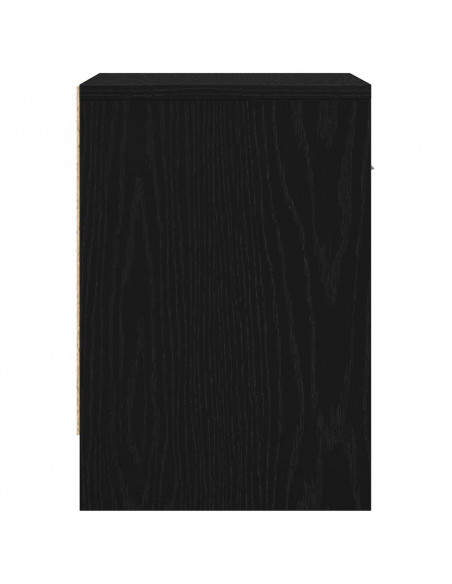 Comodino con Cassetto Nero 39x28x41 cm