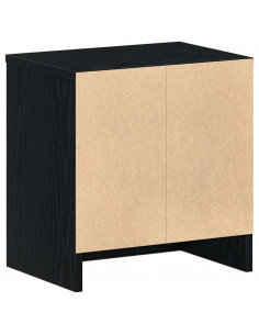 Comodino con Cassetto Nero 39x28x41 cm 2