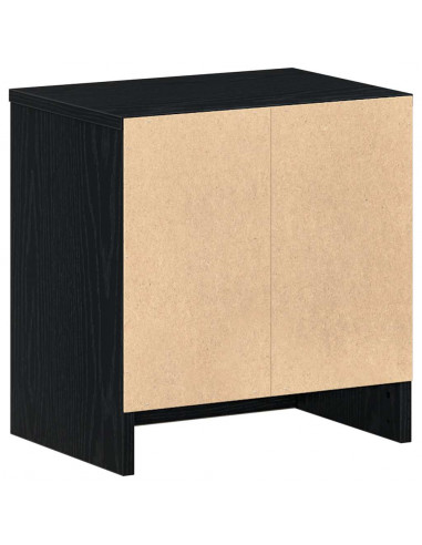 Comodino con Cassetto Nero 39x28x41 cm