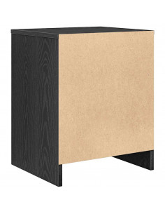 Comodino con Cassetto Nero 40x34x50 cm