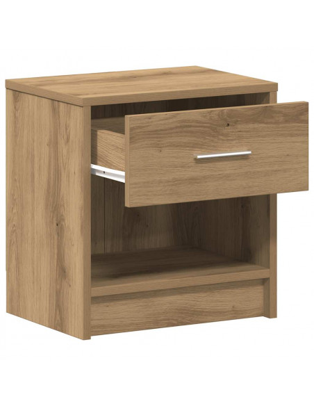 Comodino con Cassetto Rovere Artigianale 39x28x41 cm