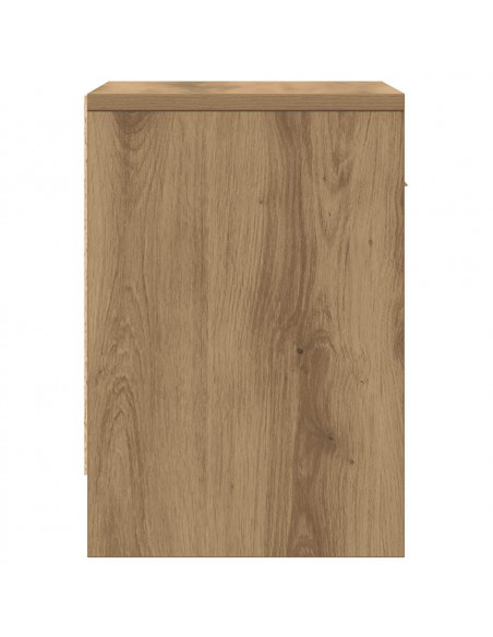 Comodino con Cassetto Rovere Artigianale 39x28x41 cm