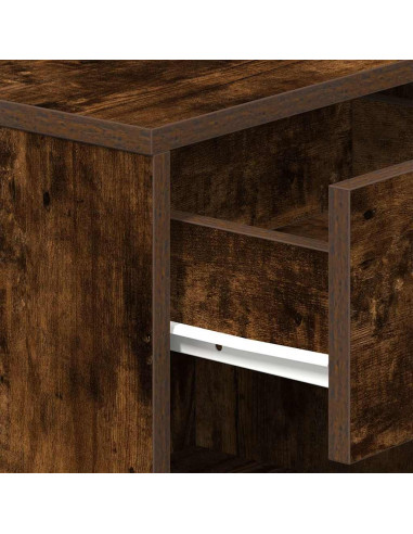 Comodino con Cassetto Rovere Fumo 39x28x41 cm
