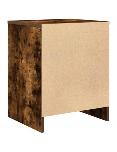 Comodino con Cassetto Rovere Fumo 40x34x50 cm