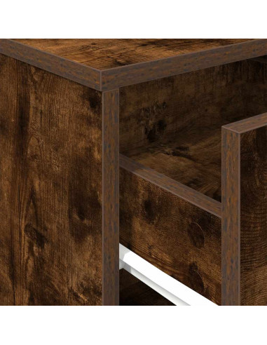 Comodino con Cassetto Rovere Fumo 40x34x50 cm