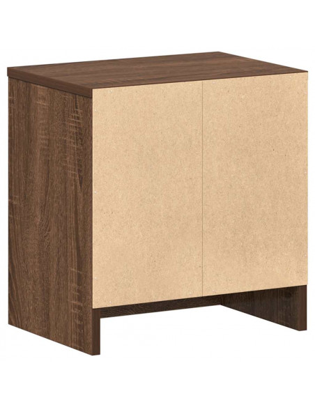 Comodino con Cassetto Rovere Marrone 39x28x41 cm