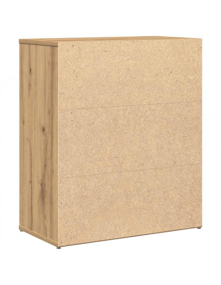 Credenza Rovere Artigianale 60x31x70 cm in Legno Multistrato