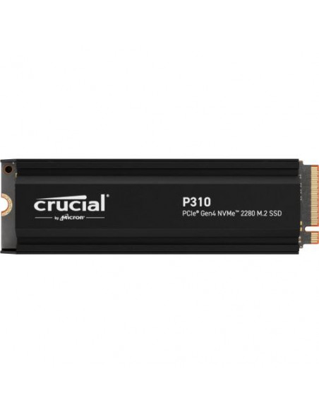 Crucial P310 - SSD - 1 TB - interno - M.2 2280 - PCIe 4.0 x4 (NVMe) - dissipatore integrato