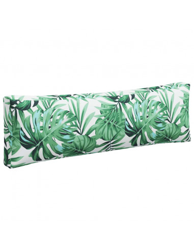 Cuscini per Pallet 3 pz Motivo a Foglie Tessuto