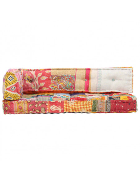 Cuscino per Divani Pallet Multicolore in Tessuto Patchwork