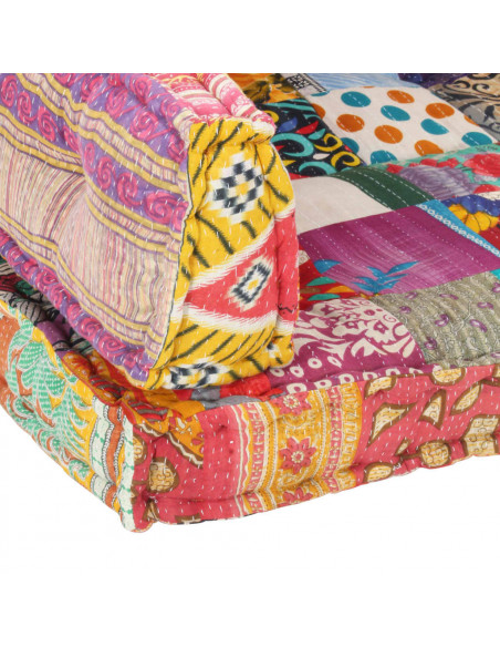 Cuscino per Divani Pallet Multicolore in Tessuto Patchwork