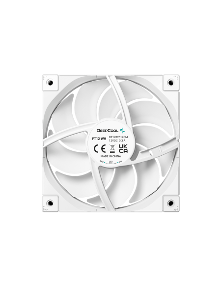 DEEPCOOL VENTOLE CASE FT12  BIANCA 12CM POTENTE SILENZIOSA DURATURA 4PIN PW