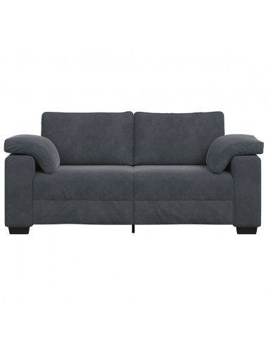 Divano Divanetto Grigio Scuro 140 cm in Velluto