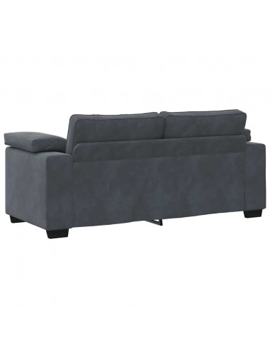 Divano Divanetto Grigio Scuro 140 cm in Velluto