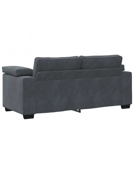 Divano Divanetto Grigio Scuro 140 cm in Velluto