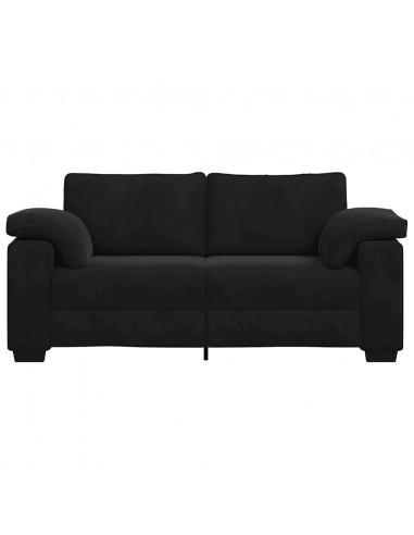 Divano Divanetto Nero 140 cm in Velluto