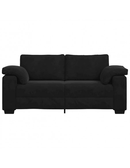 Divano Divanetto Nero 140 cm in Velluto