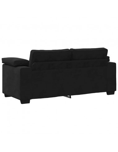 Divano Divanetto Nero 140 cm in Velluto