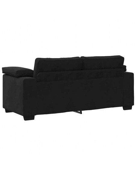 Divano Divanetto Nero 140 cm in Velluto