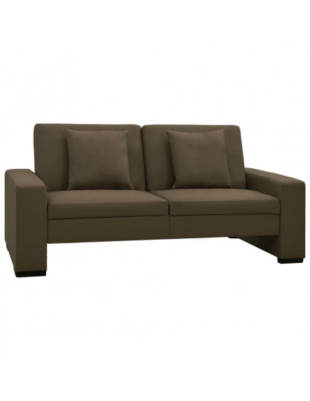 Divano Letto Marrone in Similpelle
