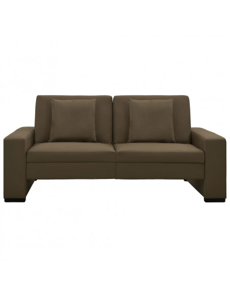 Divano Letto Marrone in Similpelle