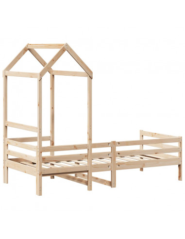 Dormeuse con Tetto 80x200 cm in Legno Massello di Pino