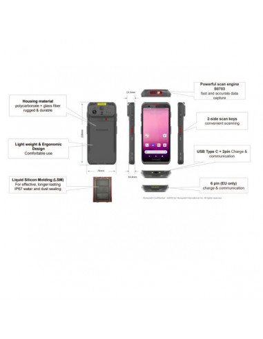 EDA57 2PIN 5G WWAN/WLAN ANDR 12