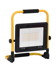 Faretto a LED con Maniglia 100 W Bianco Caldo