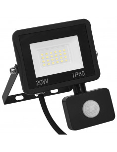 Faretto a LED con Sensore 20 W Bianco Caldo
