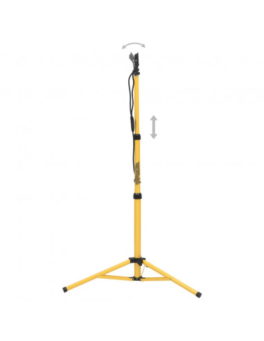 Faretto a LED con Treppiede 2x10 W Bianco Caldo