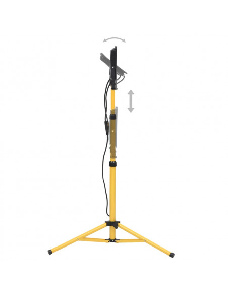 Faretto a LED con Treppiede 2x100 W Bianco Caldo