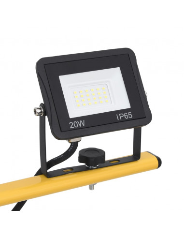 Faretto a LED con Treppiede 2x20 W Bianco Freddo