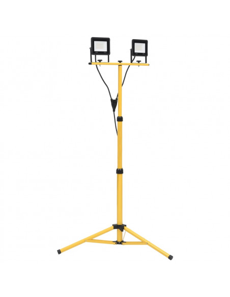 Faretto a LED con Treppiede 2x30 W Bianco Freddo