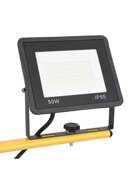 Faretto a LED con Treppiede 2x50 W Bianco Freddo