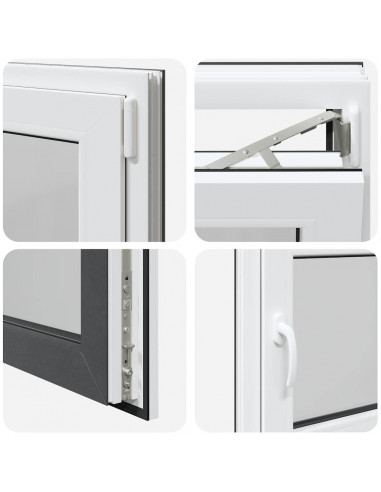 Finestra per Seminterrato RISOR 80x70cm Anta Ribalta DIN Destra