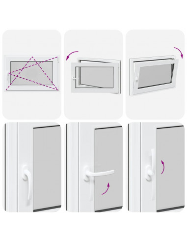 Finestra per Seminterrato RISOR 90x70cm Anta Ribalta DIN Destra