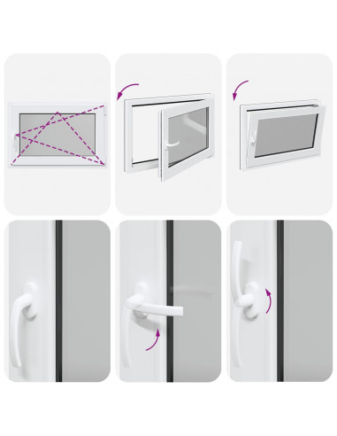 Finestra per Seminterrato RISOR 90x70cm Anta Ribalta DIN Destra