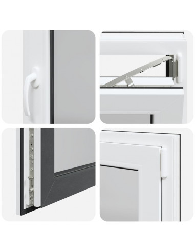 Finestra per Seminterrato RISOR 90x70cm Anta Ribalta DIN Destra