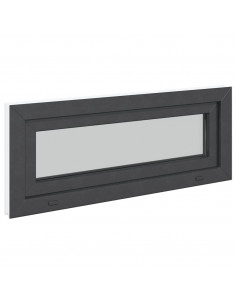 Finestra Seminterrato RISOR 100x40 cm Tilt 3 Vetri Antracite