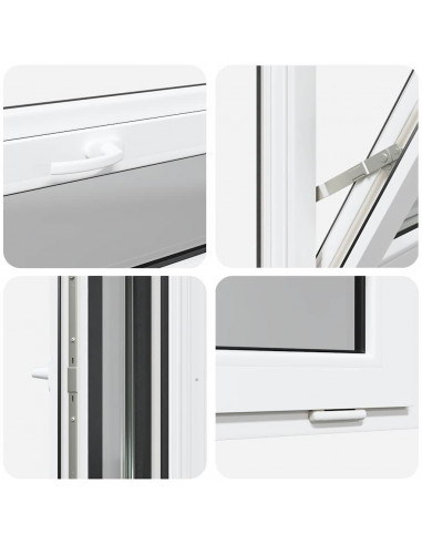 Finestra Seminterrato RISOR 100x40 cm Tilt 3 Vetri Antracite